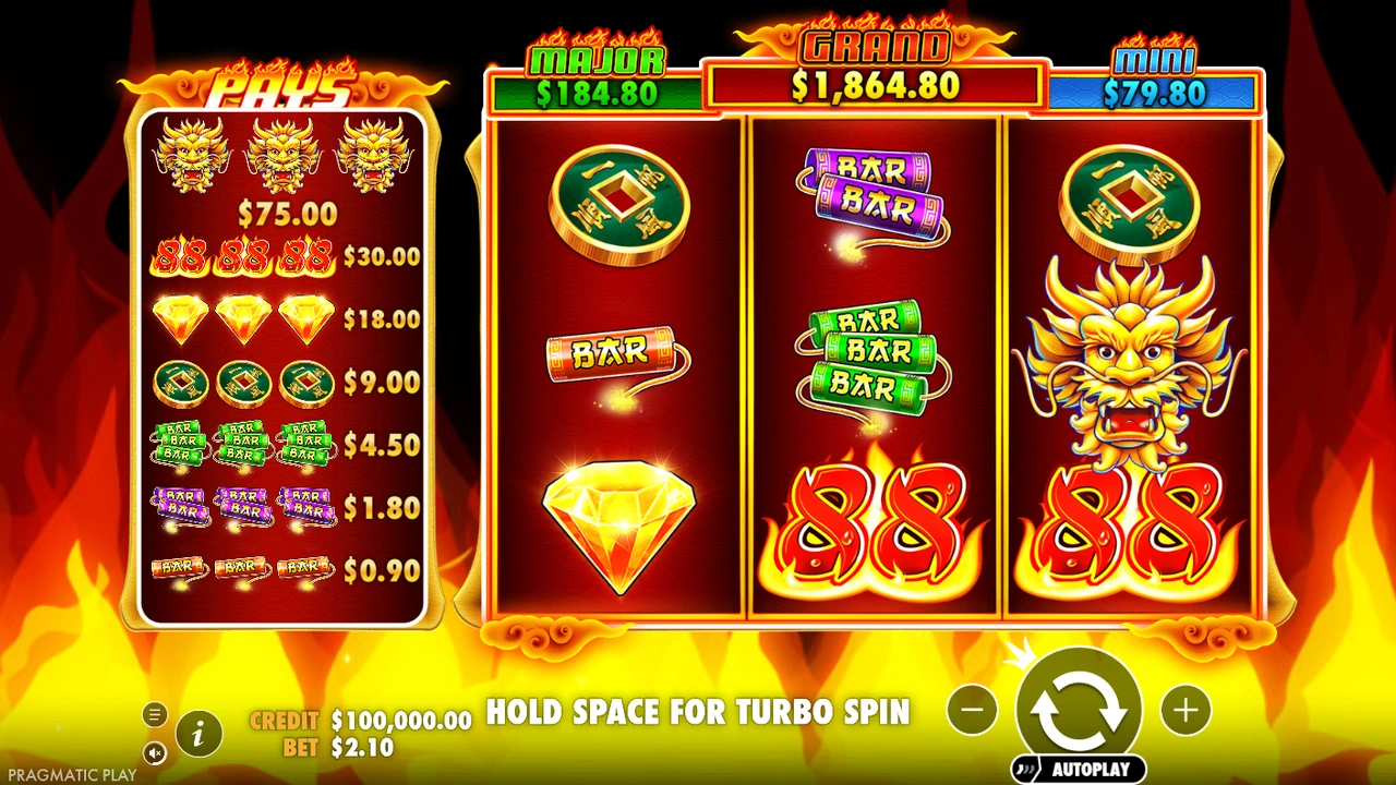 Fire 88™ slot demo preview