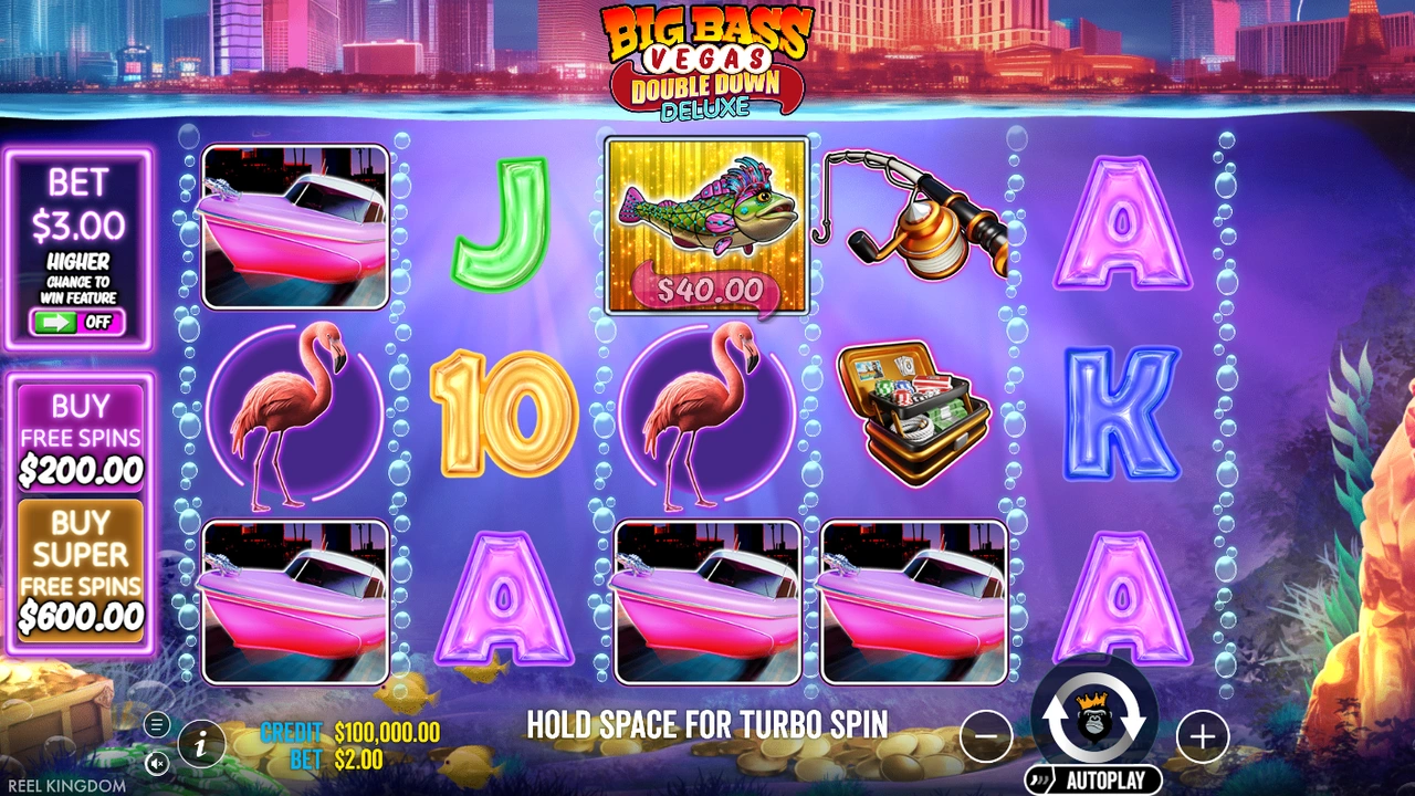Big Bass Vegas Double Down Deluxe slot demo preview
