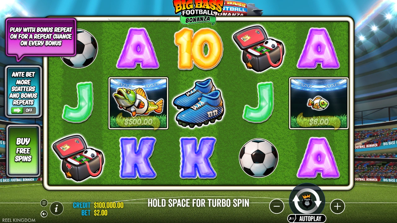 Big Bass Football Bonanza slot demo preview