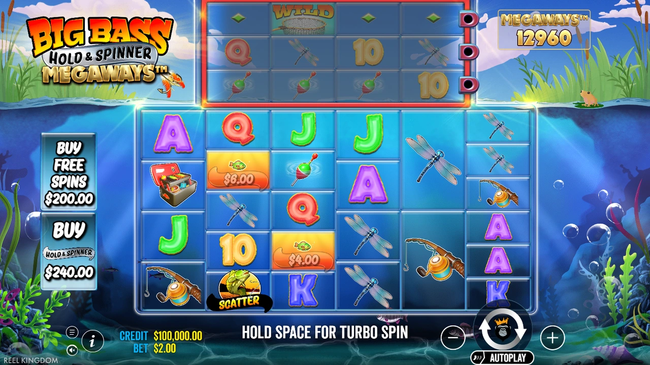 Big Bass Hold & Spinner Megaways™ slot demo preview