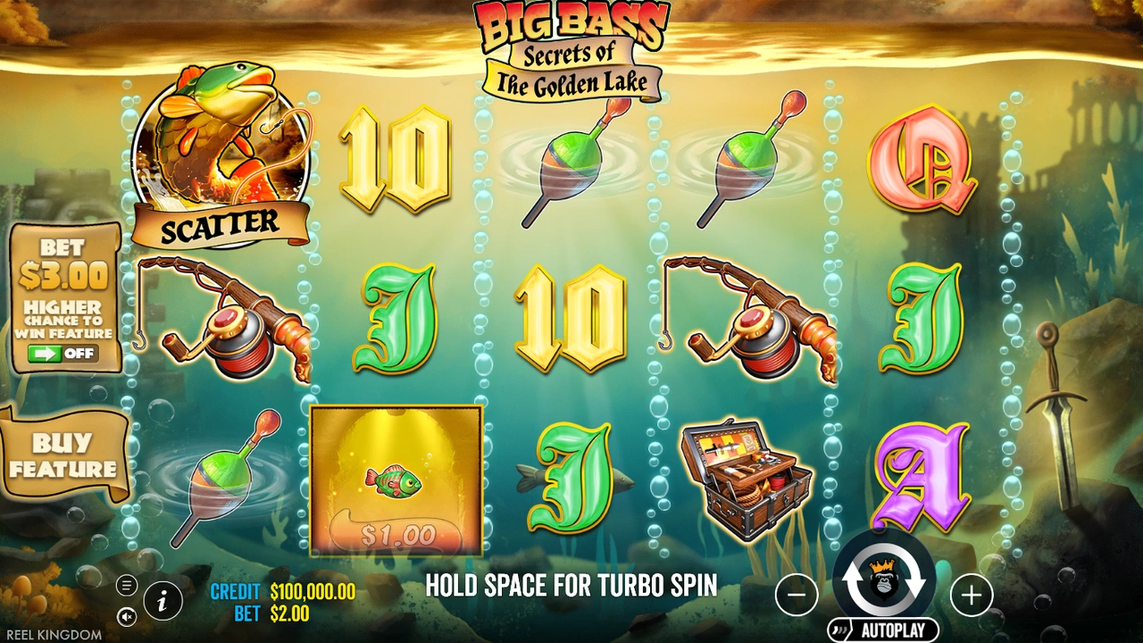 Big Bass Secrets of the Golden Lake slot demo preview