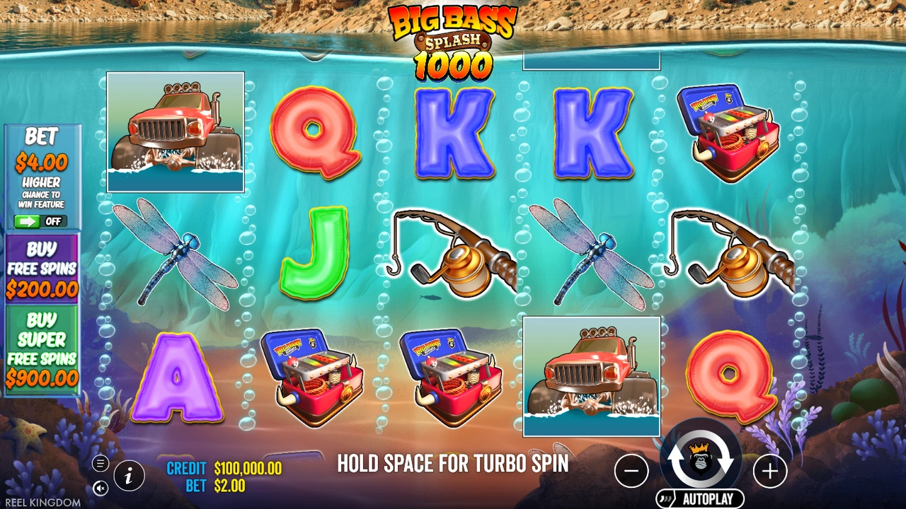 Big Bass Splash 1000 slot demo preview