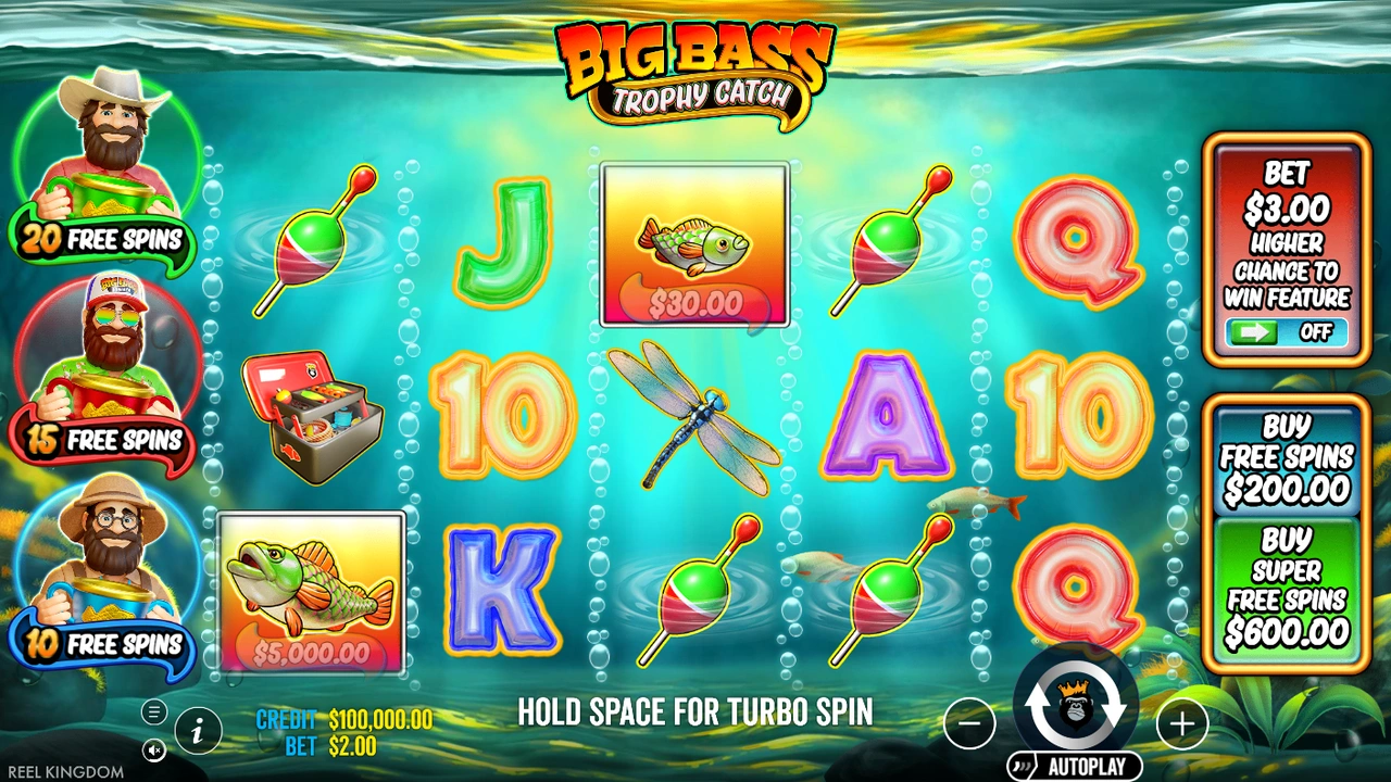 Big Bass Trophy Catch slot demo preview
