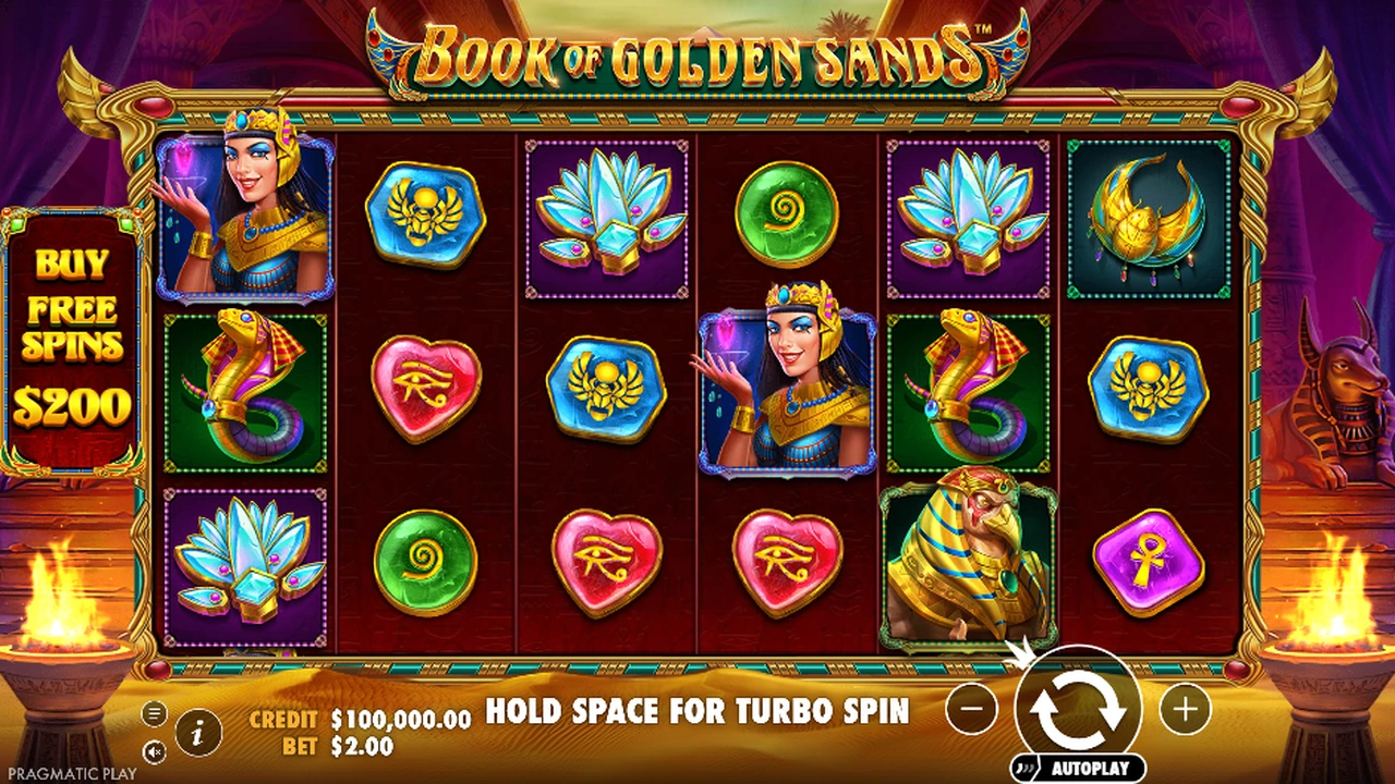 Book of Golden Sands slot demo preview
