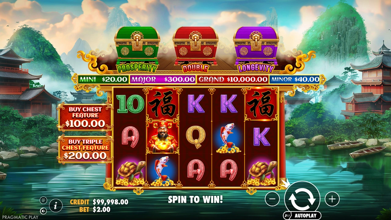 Chests of Cai Shen slot demo preview