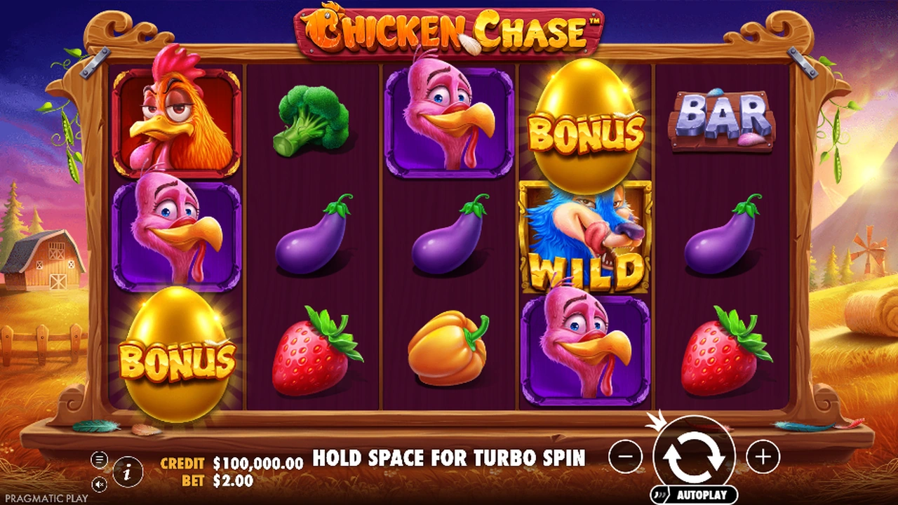 Chicken Chase slot demo preview