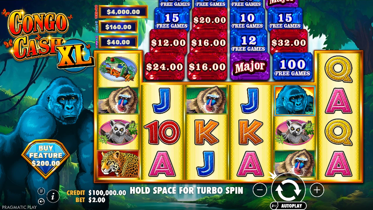 Congo Cash XL slot demo preview