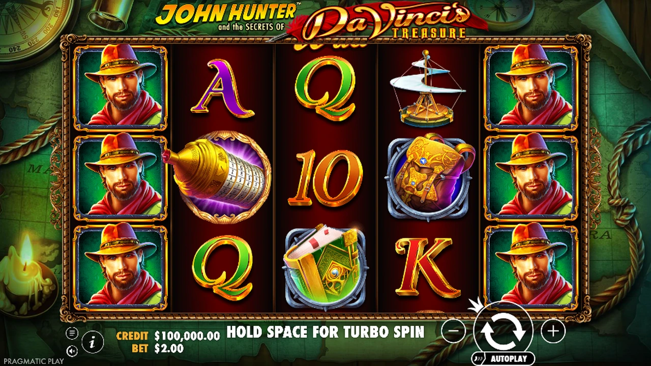 John Hunter and the secrets of Da Vinci’s Treasure slot demo preview