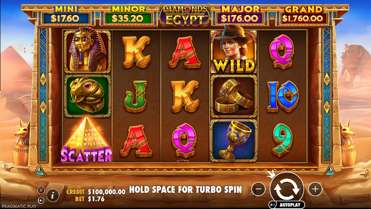 Diamonds Of Egypt™ slot demo preview