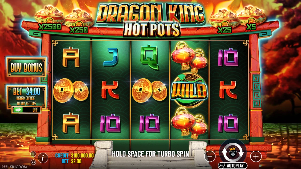 Dragon King Hot Pots slot demo preview