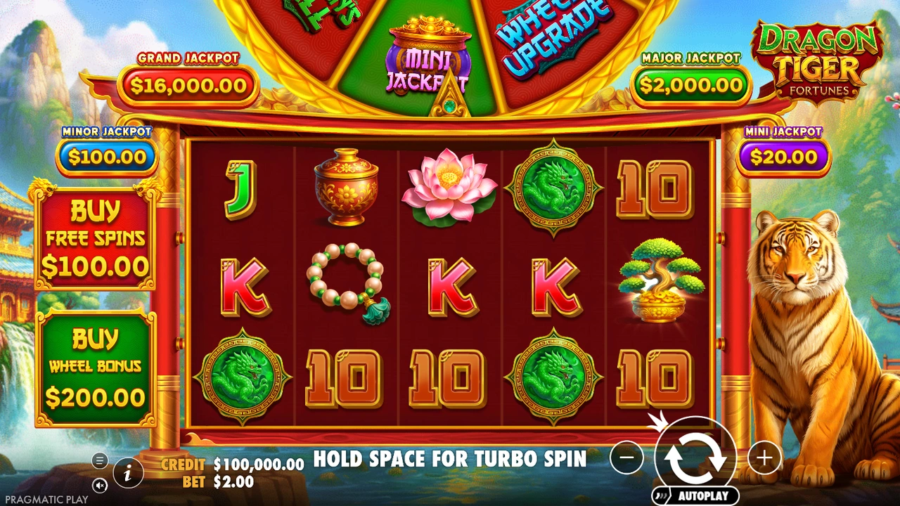 Dragon Tiger Fortunes slot demo preview
