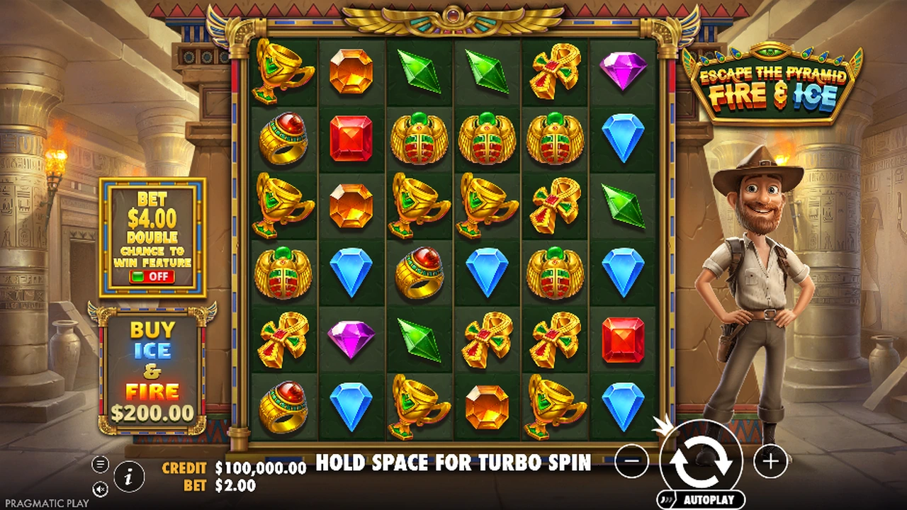 Escape the Pyramid – Fire & Ice slot demo preview