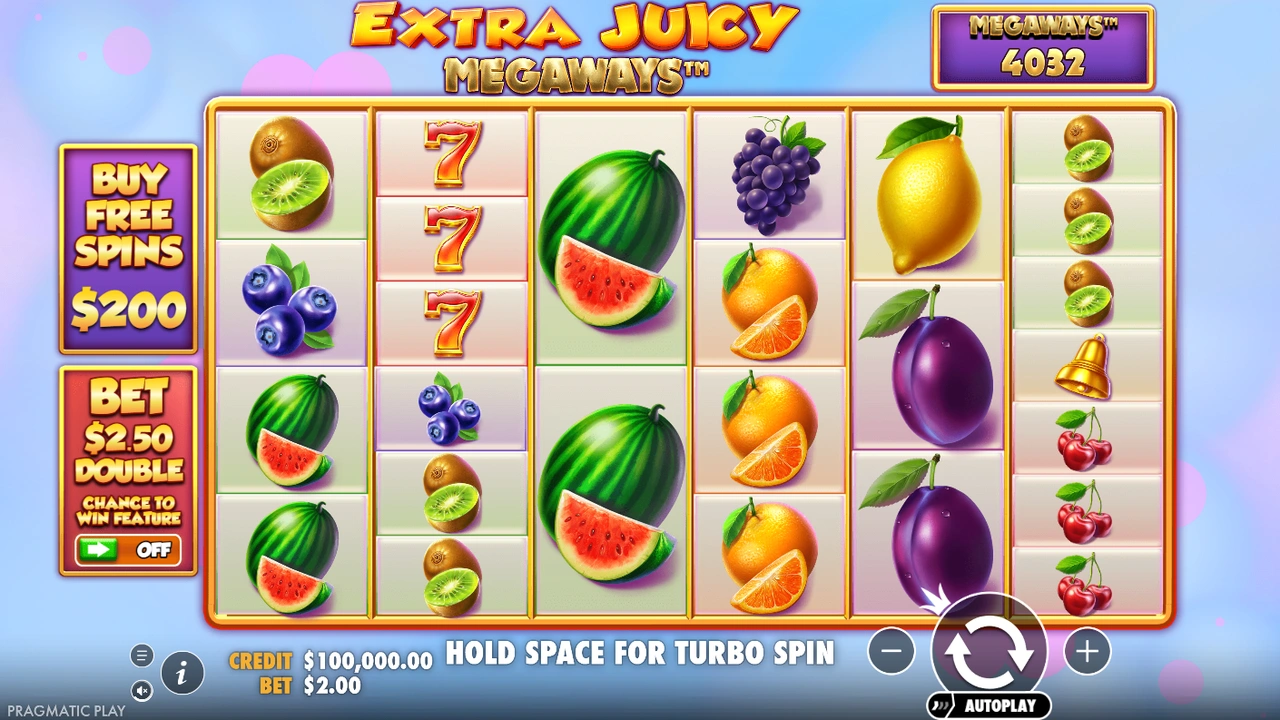 Extra Juicy Megaways™ slot demo preview