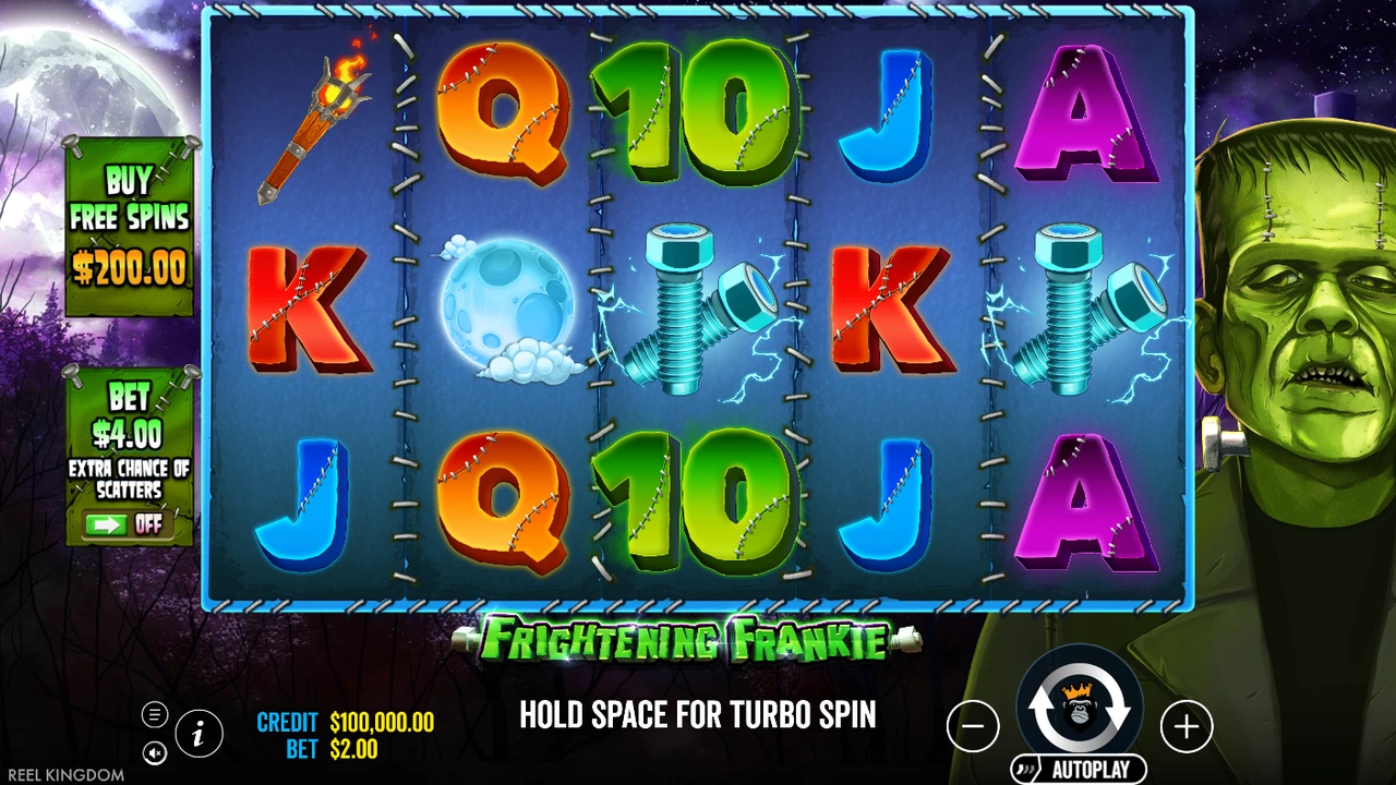 Frightening Frankie slot demo preview