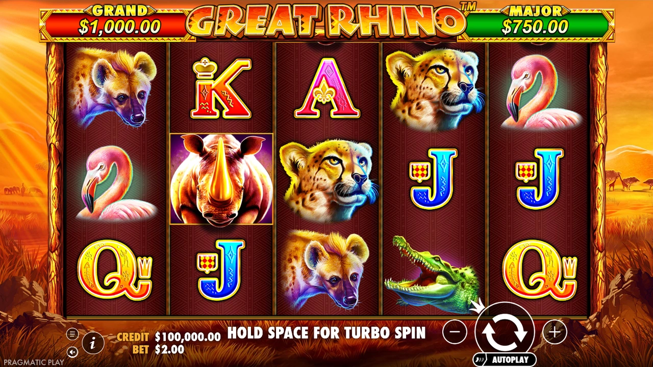 Great Rhino® slot demo preview