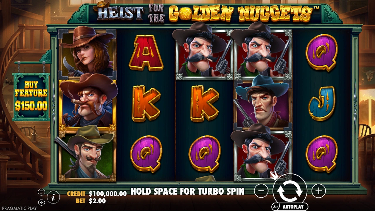 Heist for the Golden Nuggets™ slot demo preview