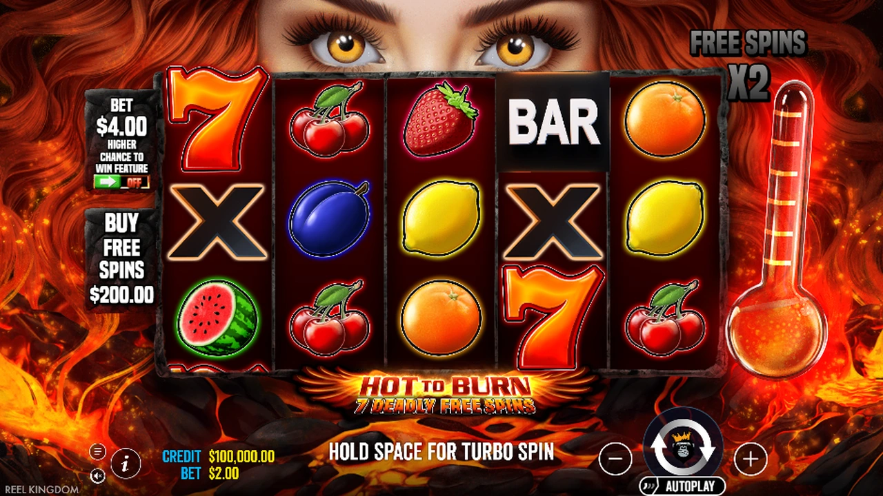 Hot to Burn – 7 Deadly Free Spins slot demo preview
