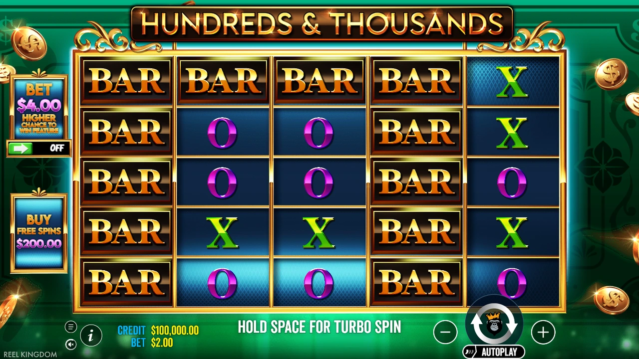Hundreds and Thousands slot demo preview