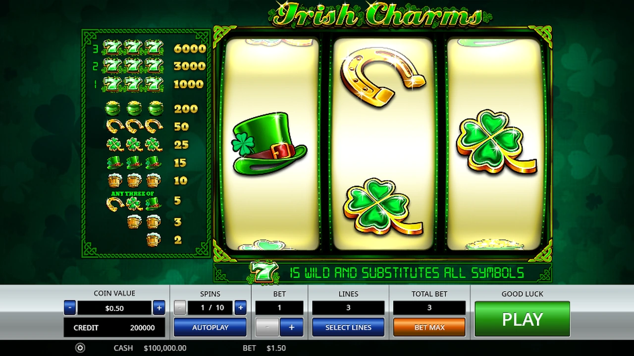 Irish Charms™ slot demo preview