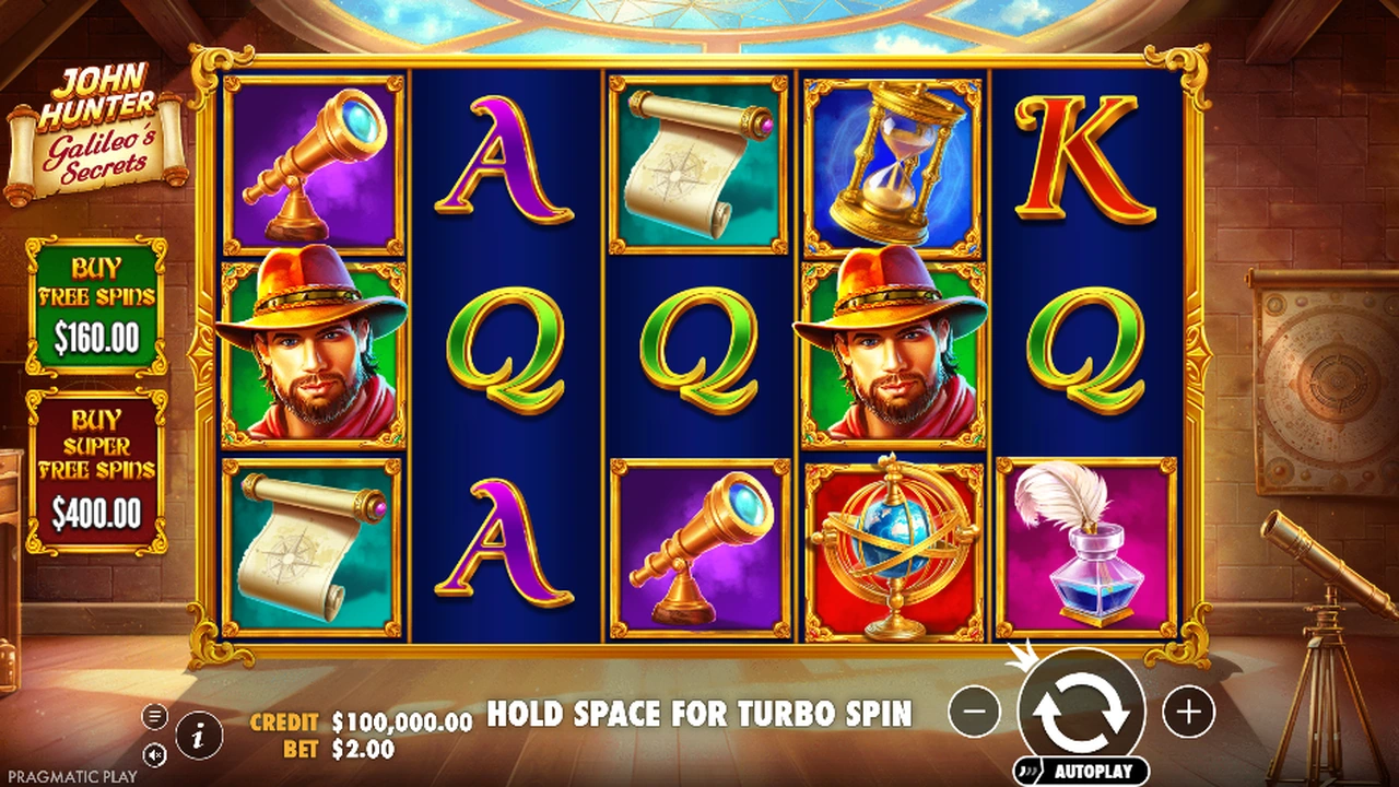 John Hunter and Galileo’s Secrets slot demo preview