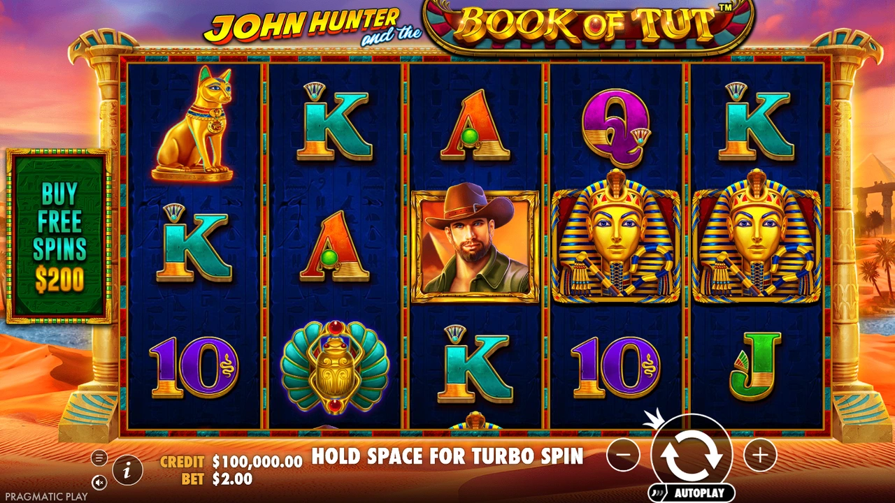 John Hunter and the book of Tut™ slot demo preview