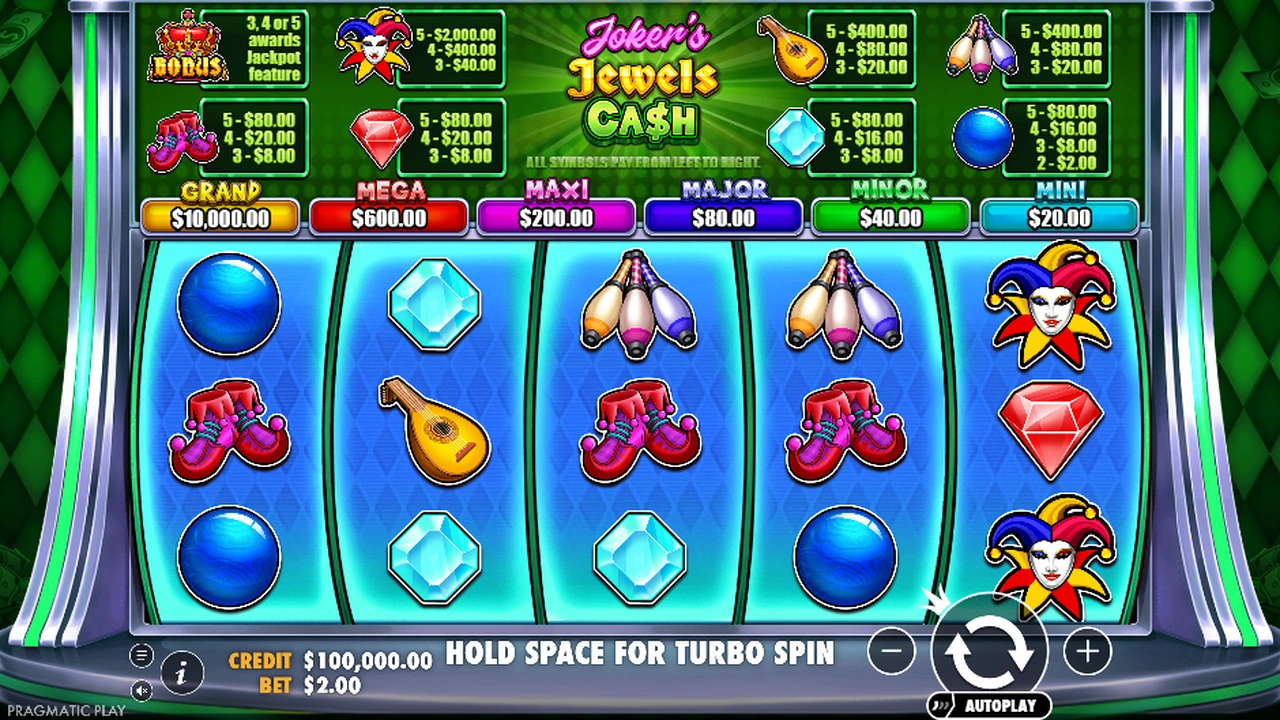 Joker’s Jewels Cash slot demo preview