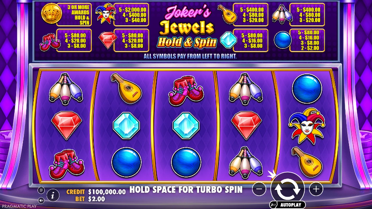 Joker’s Jewels Hold & Spin slot demo preview