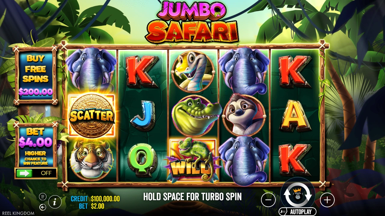 Jumbo Safari slot demo preview