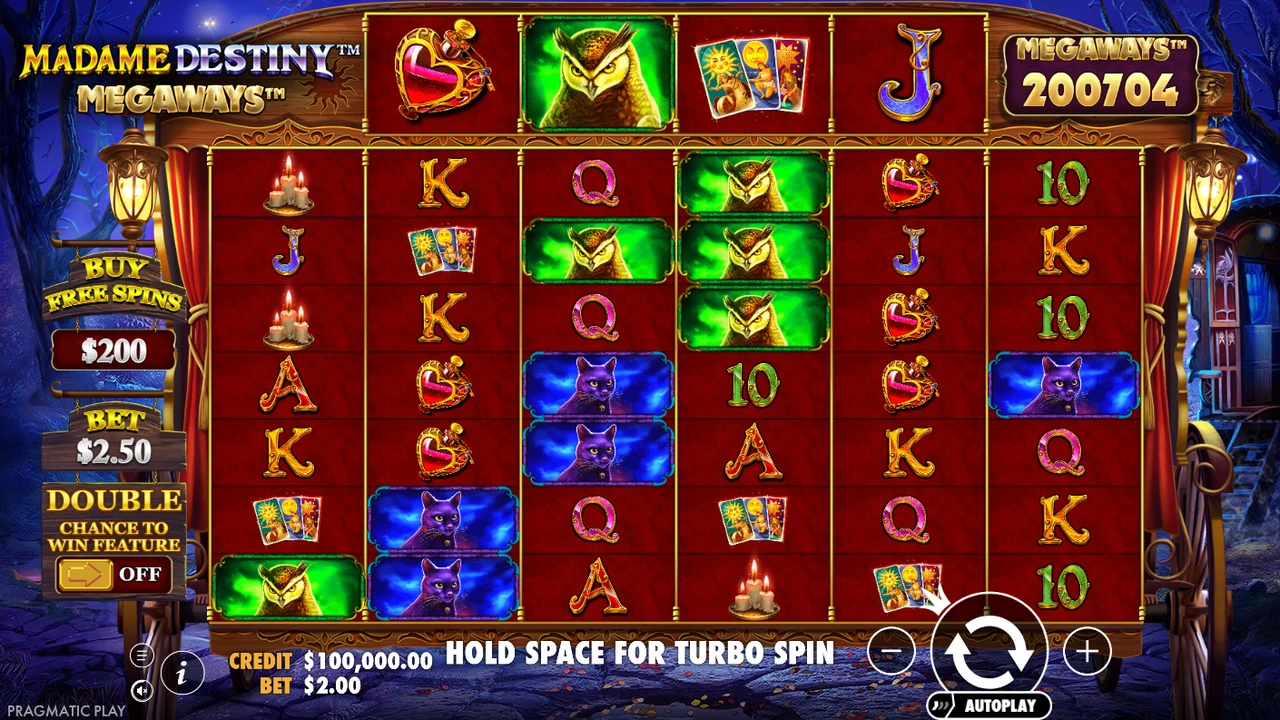 Madame Destiny Megaways™ slot demo preview