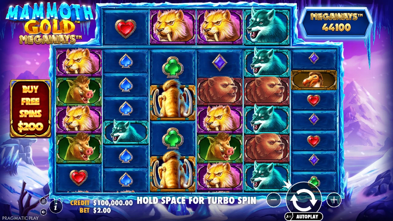 Mammoth Gold Megaways slot demo preview