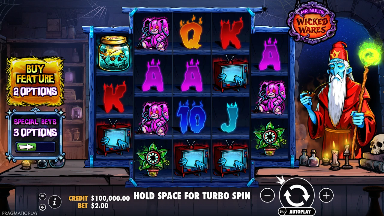 Mr Null’s Wicked Wares slot demo preview