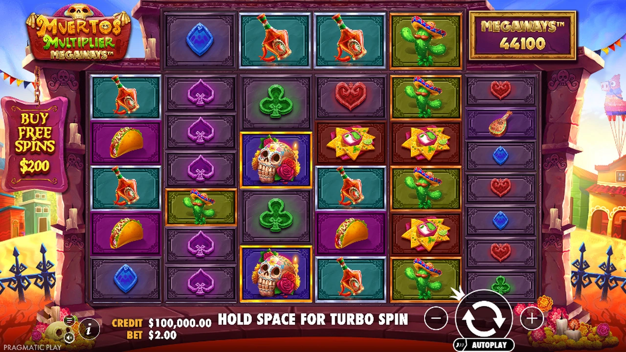 Muertos Multiplier Megaways slot demo preview