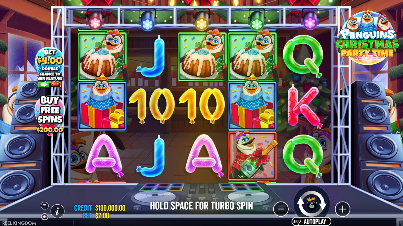 Penguins Christmas Party Time slot demo preview