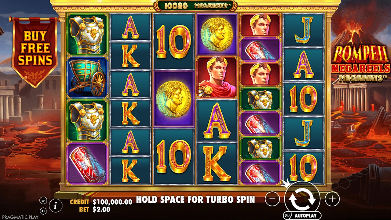 Pompeii Megareels Megaways™ slot demo preview