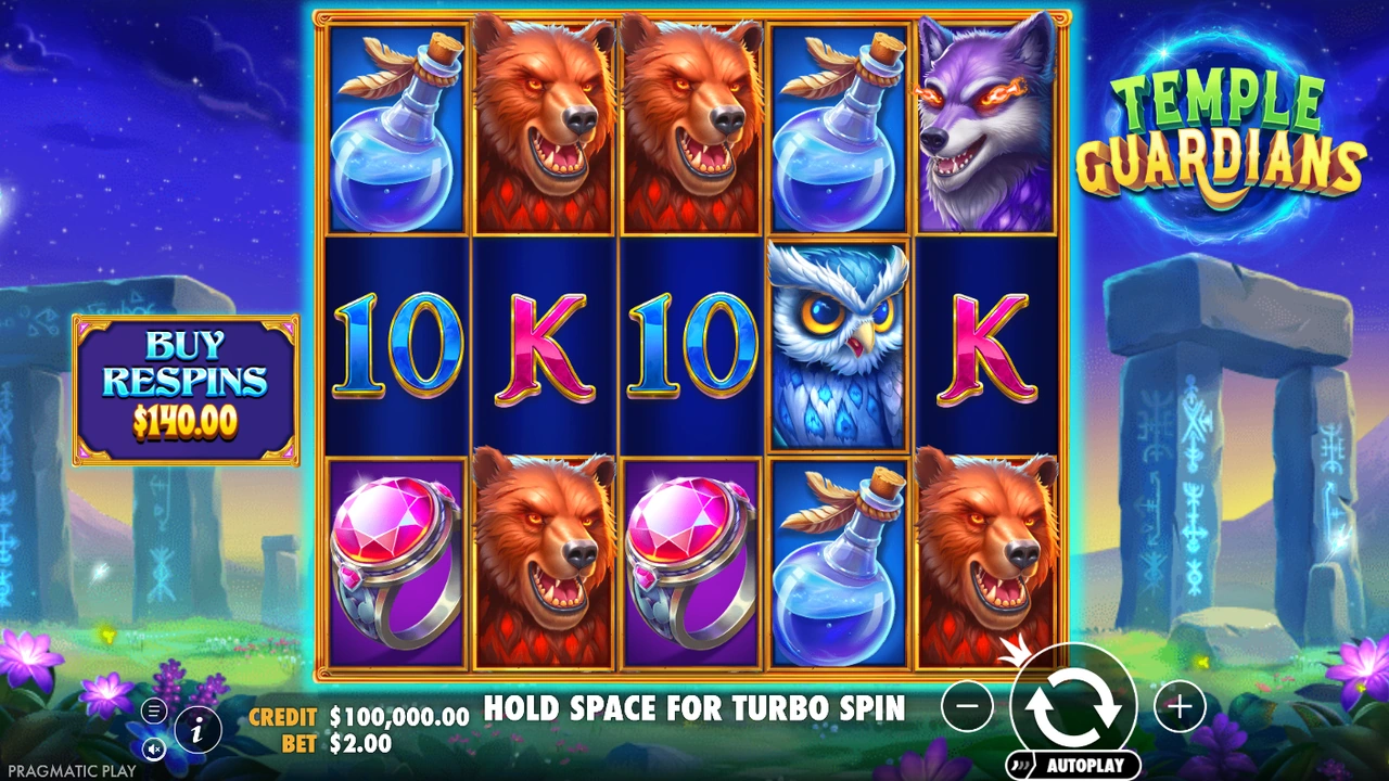 Temple Guardians slot demo preview