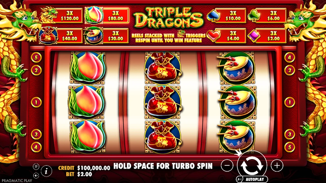 Triple Dragons™ slot demo preview