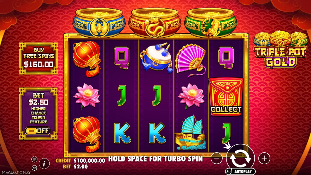Triple Pot Gold slot demo preview