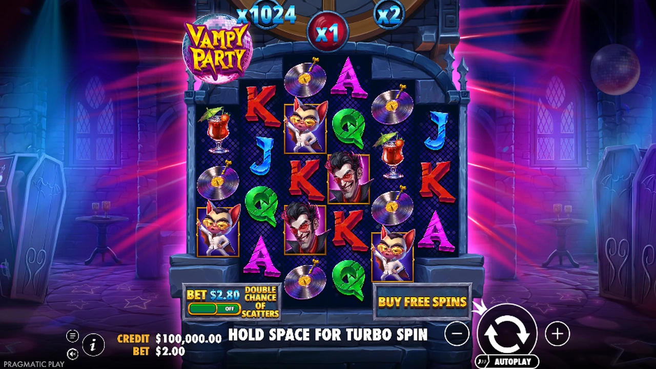 Vampy Party slot demo preview