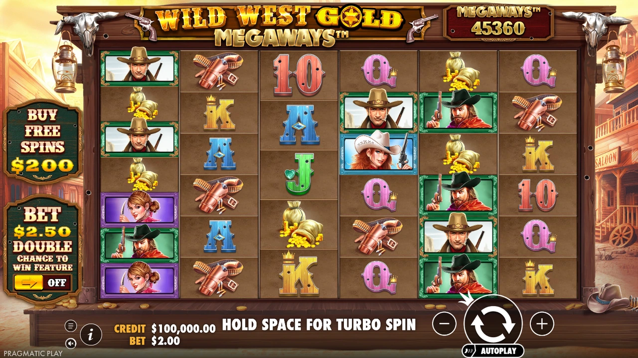 Wild West Gold® Megaways slot demo preview