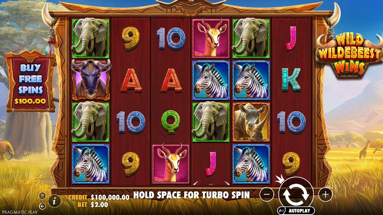 Wild Wildebeest Wins slot demo preview