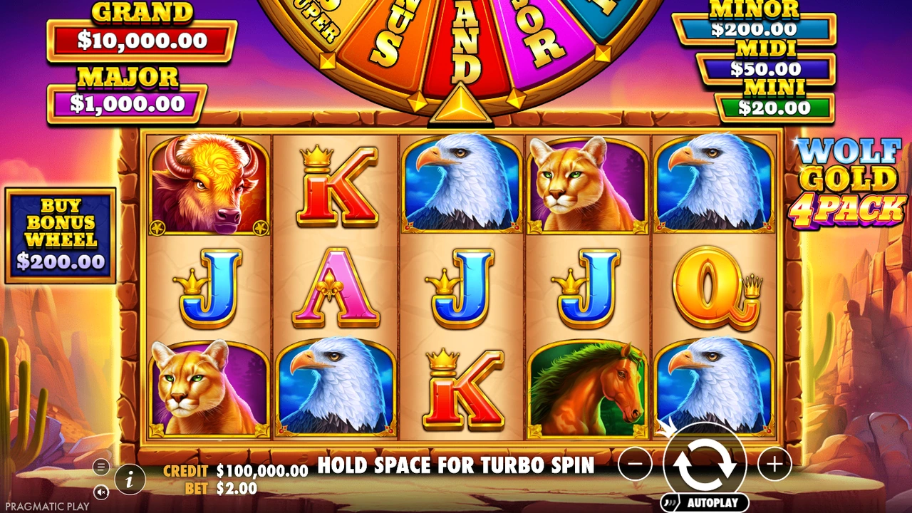 Wolf Gold 4 Pack slot demo preview