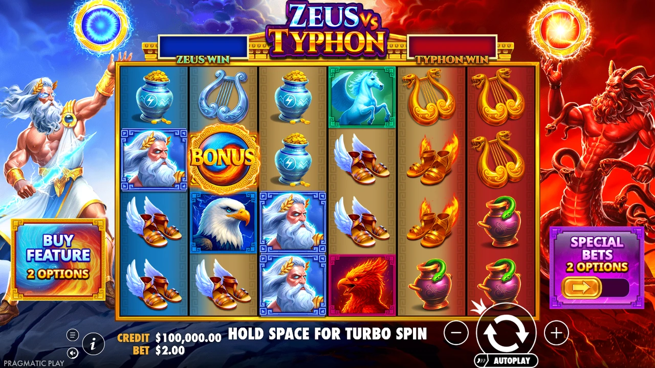 Zeus vs Typhon slot demo preview